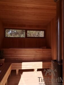 Moderne buitensauna mini (36)