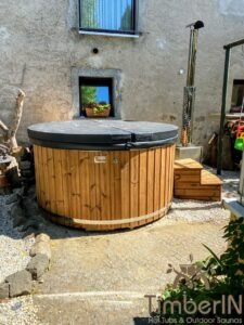 Houtgestookte hottub jacuzzi met massagejts – timberin rojal (1)