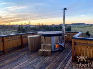 Houtgestookte hottub jacuzzi met massagejts – timberin rojal (1)