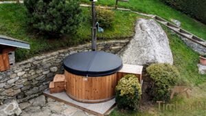 Houtgestookte hottub jacuzzi met massagejts – timberin rojal