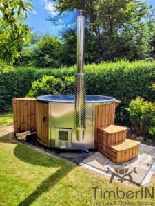 Houtgestookte hottub jacuzzi met massagejts – timberin rojal