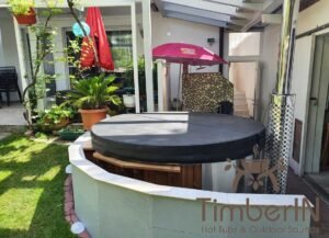 Wood burning heated hot tubs with jets – TimberIN Rojal 4