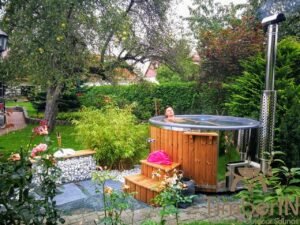 Wood fired hot tub with jets – timberin rojal (1)