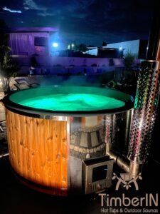Wood fired hot tub with jets – TimberIN Rojal 1 11
