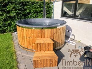 Wood fired hot tub with jets – timberin rojal (1)