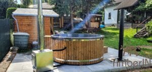 Wood fired hot tub with jets – TimberIN Rojal 5 2