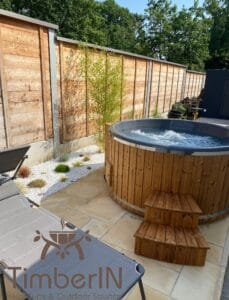 6 – 8 person outdoor hot tub with external heater (3)