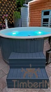 Hottub jacuzzi WPC – Thermohout met SMART pellets houtgestookte kachel 1