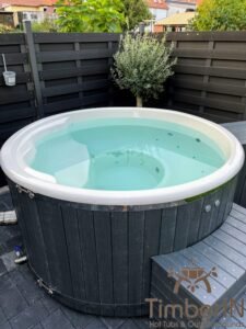 Hottub jacuzzi WPC – Thermohout met SMART pellets houtgestookte kachel 3 2