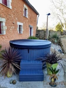 Hottub jacuzzi WPC – Thermohout met SMART pellets houtgestookte kachel 4