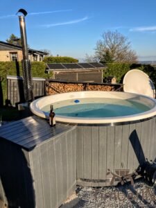 Hottub jacuzzi WPC – Thermohout met SMART pellets houtgestookte kachel 5