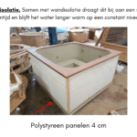 Thermische isolatie van de bodem voor rechthoekige hot tub 1