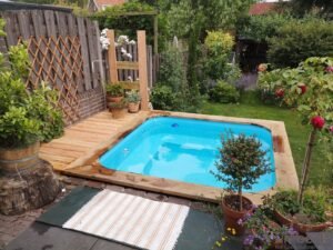 Vierkante rechthoekige hottub 153 Timberin nordic square