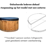 Geisoleerde lederen deksel