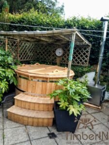 Houtgestookte houten hottub spar lariks (1)