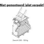 Niet gemonteerd plat verpakt