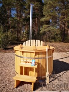 Wood fueled hot tub spruce – larch (8)