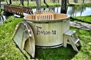 Wooden hot tub basic model made of siberian spruce larch 11