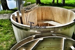Wooden hot tub basic model made of siberian spruce larch 25