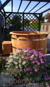 Wooden hot tub possible with jets Deluxe thermowood 3 1