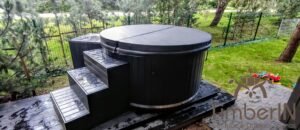 WPC hot tub with electric heater 3