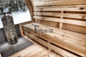 Outdoor sauna igloo design with full wall window for sale 16