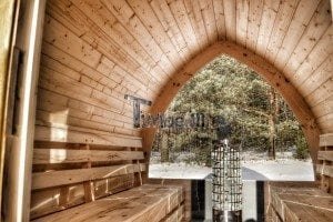 Outdoor sauna igloo design with full wall window for sale 39