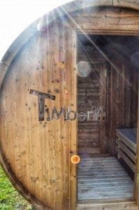 Barrel wooden thermo sauna 21