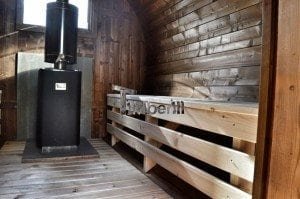 Barrel wooden thermo sauna 30
