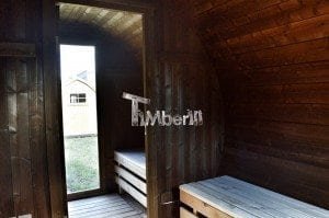 Barrel wooden thermo sauna 35
