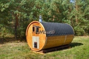 Barrel wooden thermo sauna 9