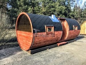 Outdoor Barrel Round Sauna 2 2
