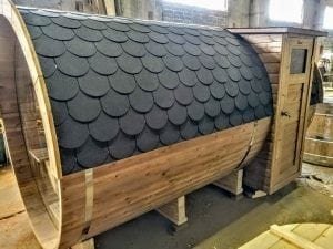 Outdoor Barrel Round Sauna 3 1