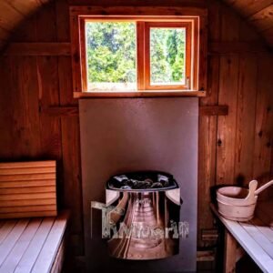 Outdoor Barrel Round Sauna 4 3