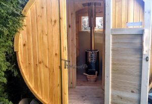 Outdoor Barrel Round Sauna (4)