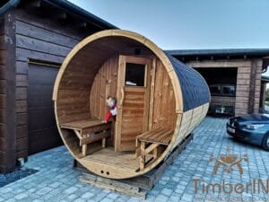 Outdoor barrel sauna 2 1