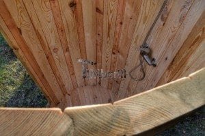 Outdoor wooden shower 12
