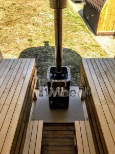 Rectangular wooden outdoor sauna 19 1