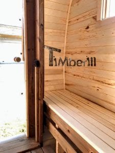 Rectangular wooden outdoor sauna 25 1
