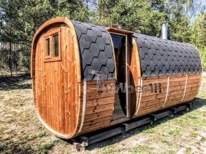 Rectangular wooden outdoor sauna 28 1