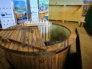 Wood Fired Hot Tub With Polypropylene Lining Vintage Decoration (28)