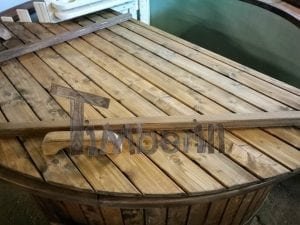 Wood fired hot tub with polypropylene lining Vintage decoration 30