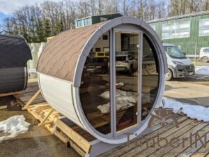 Outdoor sauna small mini for 2 4 persons 15