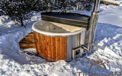 Houten hot tub met geïntegreerde houtkachel – een review