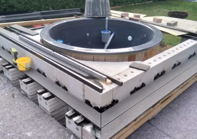 Forming the rise for your hot tub (3)