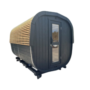 Vierkante sauna met opengewerkt dak (1)