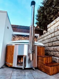Geïntegreerde Houtgestookte Kachel voor Hottub – 30 kW van 316 RVS
